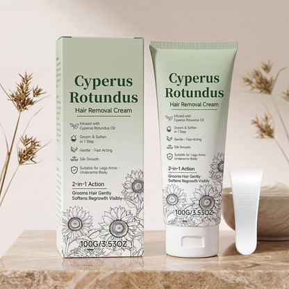 🌿60% OFF NOW! Silk‑Smooth Hair Removal Cream – Gentle Depilatory Cream & Softens Hair Regrowth, Botanical Infused Painless Hair Remover for Body Legs Arms Bikini Area for Sensitive Skin