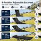 🥾 Adjustable Folding Chair – 3/4 Recline Positions, Leg Rest – Reinforced Carbon Steel, 300 lbs – 600D Oxford – Folds for Camping & Beach! 🛡️💨