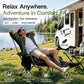 🥾 Adjustable Folding Chair – 3/4 Recline Positions, Leg Rest – Reinforced Carbon Steel, 300 lbs – 600D Oxford – Folds for Camping & Beach! 🛡️💨