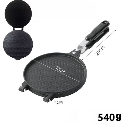 🔥 Non-Stick Dual-Use Pan – Perfect for Pancakes, Steaks & Waffle Cones! 🥞🥩🍦