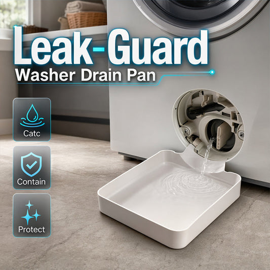 🌟LAST DAY SALE: ONLY ￡6.99!!🎁✨Universal Front-Load Washing Machine Drain PanUniversal Front-Load Washing Machine Drain Pan