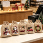 🎅 LIMITED‑TIME 60% OFF! 🎄 Christmas Drawstring Gift Bags – Santa & Reindeer Design, Reusable Fabric Gift Wrapping Bags