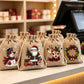 🎅 LIMITED‑TIME 60% OFF! 🎄 Christmas Drawstring Gift Bags – Santa & Reindeer Design, Reusable Fabric Gift Wrapping Bags