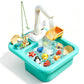 Children’s water play basin toy with a water flow feature