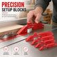 Aluminium alloy adjustment blocks for woodworking