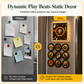 ⏰ NFC Magnetic Fridge Music Box – Tap to Play, 360° Rotating LED Light 🧲