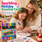 12 Pack Dual Tip Glitter Markers and Highlighters Set 24 Colors Double Ended Soft Brush Tip Pens