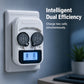 Rechargeable Button Cell Battery Charger Set