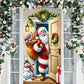 ⏳50% OFF⏰🎄Christmas Door Cover For Instant Holiday Decor🚪Instant Holiday Decor for Front Door, Home, Office & Party 🎅🎄
