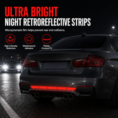 Reflective Car Sticker Strips for Trunk & Rear Bumper
