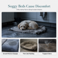 📢📢50% OFF !! ⏰Detachable Oval Pet Bed with Non-Slip Bottom for Dogs Cats