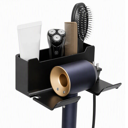 Wall-Mounted Hair Dryer Holder for Bathroom