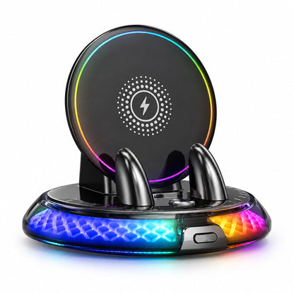 🏆Limited-time 50% OFF📱Universal Car Wireless Charging Phone Mount with RGB Light