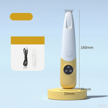 Rechargeable Pet Hair Trimmer Kit & Pet Paw Trimmer for Cats & Dog
