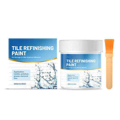 🍃🏆Buy 2 Get 1 Free! White Tile Refinishing Paint with Brush