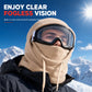 🥳2026 HOT SALE🥳3-in-1 Winter Hat Windproof Thermal Neck Face Ear Warmer, Winter Balaclava for Men Women, Outdoor Ski Cycling Warm Face Cover, Cold Weather Thick Fleece Headwear