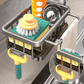 Organize Sinks Instantly! Rustproof Faucet Sponge Holder Rack