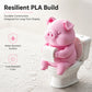3D Printed Pig on Toilet Figurine