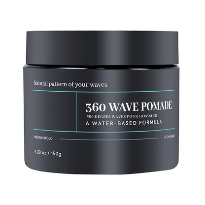 Wave Pomade Medium Hold Water Based High Shine Hair Wax