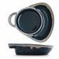 Retro Ceramic Divided Baking Dish with Single Handle