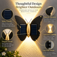 Outdoor Solar Butterfly Wall Light