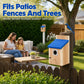 🐦 50% OFF! ✨ Weatherproof Wooden Outdoor Bird House – Solid Thickened Natural Timber with Sky Blue Slanted Roof, Predator-Safe Metal Reinforced Entry Guard & Round Resting Perch🏡
