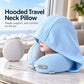 📢📢 50% OFF❄️Hooded Travel Neck Pillow with Carrying Pouch