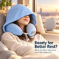📢📢 50% OFF❄️Hooded Travel Neck Pillow with Carrying Pouch