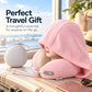 📢📢 50% OFF❄️Hooded Travel Neck Pillow with Carrying Pouch