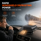 🚗 Rapid Car Windshield Defroster: 12V/24V, Warm Airflow, 360° Swivel, Plug & Play