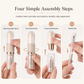 🖌️LAST DAY SALE 50% OFF !!📢Portable Retractable Makeup Brush Set – Multifunctional Travel Cosmetic Tool with Powder, Blush & Silicone Lip Brush
