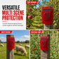 🚨🔥 Solar-powered outdoor wildlife alarm – sound and light deterrent for gardens and crops