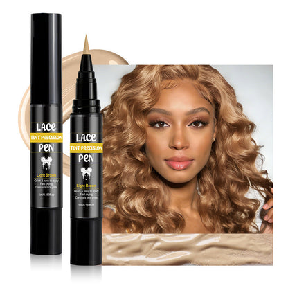✨50% OFF NOW! Lace Tint Scalp Tint Pen – Instant Lace Knot Melting Pen, Sweat Resistant Wig Hairline Tint, Natural Scalp Look for Lace Front Wigs