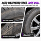 Car Tire Shine Gel 200g Restoration Paste and Rubber Parts Blackening Coating Wax