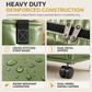 Large Capacity Waterproof Foldable Moving Bag with Wheels Heavy Duty Rolling Storage Tote for College Dorm and Household Organization