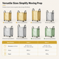 Large Capacity Waterproof Foldable Moving Bag with Wheels Heavy Duty Rolling Storage Tote for College Dorm and Household Organization