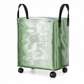 Large Capacity Waterproof Foldable Moving Bag with Wheels Heavy Duty Rolling Storage Tote for College Dorm and Household Organization