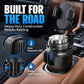 2-in-1 Car Cup Holder Expander with Adjustable Phone Mount
