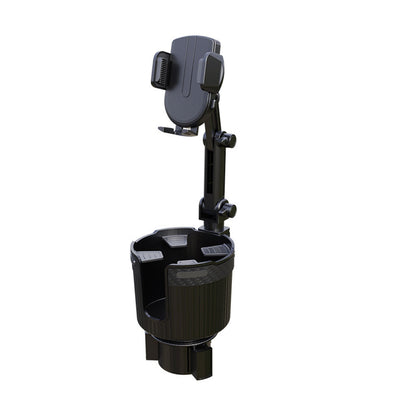2-in-1 Car Cup Holder Expander with Adjustable Phone Mount