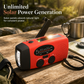Emergency Solar Hand Crank Radio with AM FM NOAA