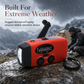 Emergency Solar Hand Crank Radio with AM FM NOAA