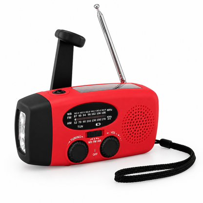 Emergency Solar Hand Crank Radio with AM FM NOAA