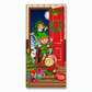 🎄Xmas Sale - 50% OFF❤️Christmas Door Cover - Santa & Reindeer Stretch Fabric Door Banner with 4-Side Elastic Edges, DIY Door Handle Cutout, Slip-On Front Door Holiday Decor