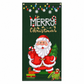 🎄Xmas Sale - 50% OFF❤️Christmas Door Cover - Santa & Reindeer Stretch Fabric Door Banner with 4-Side Elastic Edges, DIY Door Handle Cutout, Slip-On Front Door Holiday Decor