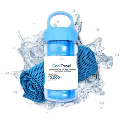 ⏰Letzter Tag: 💥Jedes nur 4.99 €💦Kaltes Schweißhandtuch – überall und jederzeit einsetzbar! Wiederverwendbar, weich, saugfähig, kühlend, tragbar