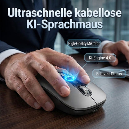 🖱️ Nur für kurze Zeit: 54 % Rabatt! 💥 Kabellose Maus mit KI-Sprachsteuerung – 1600 Wörter/Min., Übersetzungszentrale, ergonomisch ✨