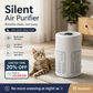 🥳 Silent Air Purifier – Multi‑layer filtration, ultra‑quiet sleep mode. Covers 30‑50m², one‑touch operation. Breathe clean, rest easy. No more sneezing at night! 🛌✨